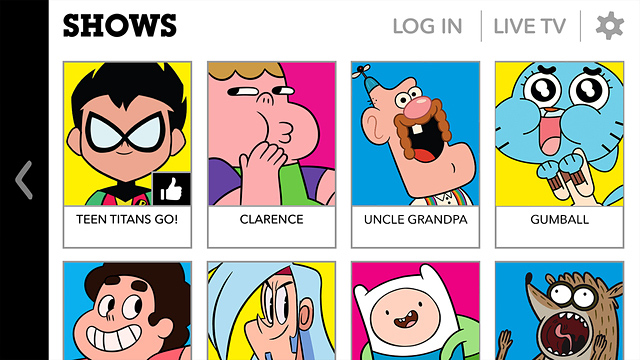 Cartoon Network for iPhone in 2015 – Shows