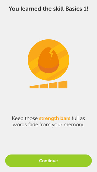 Duolingo for iPhone in 2015