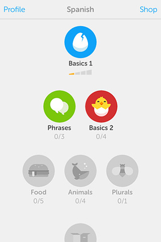 Duolingo for iPhone in 2015