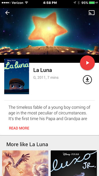 Google Play Movies & TV for iPhone in 2015
