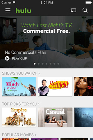 Hulu for iPhone in 2015