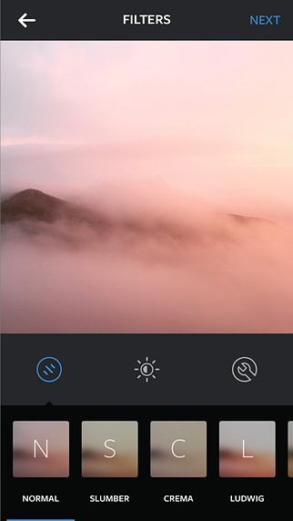 Instagram for iPhone in 2015 – Filters