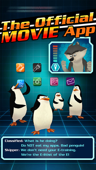 Penguins of Madagascar Movie App for iPhone in 2015 – The official movie app