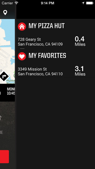 Pizza Hut for iPhone in 2015