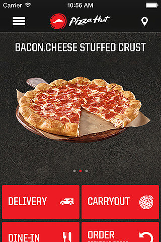 Pizza Hut for iPhone in 2015