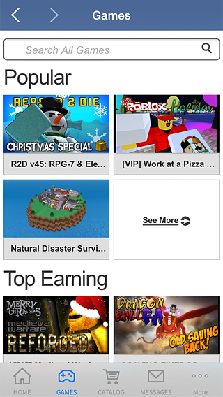Roblox Mobile for iPhone in 2015 – Games