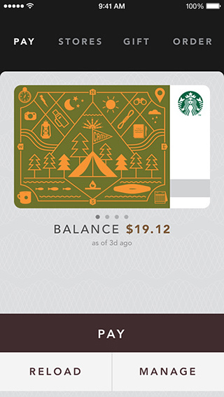 Starbucks for iPhone in 2015 – Pay