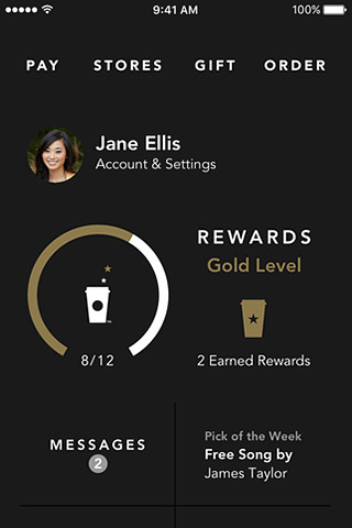 Starbucks for iPhone in 2015