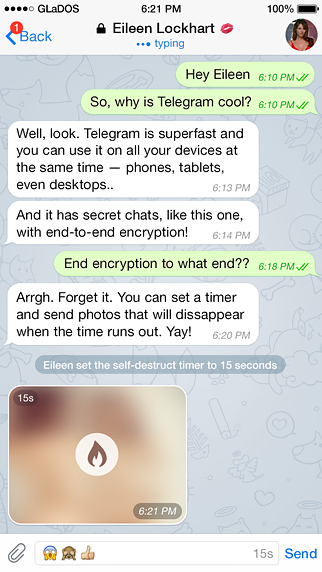 Telegram Messenger for iPhone in 2015