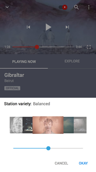 YouTube Music for iPhone in 2015 – Playing Now