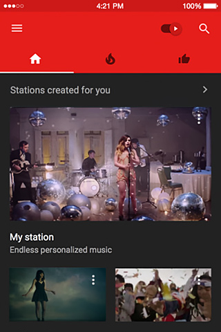 YouTube Music for iPhone in 2015