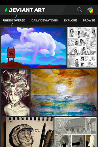DeviantArt for iPhone in 2016