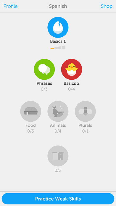 Duolingo for iPhone in 2016