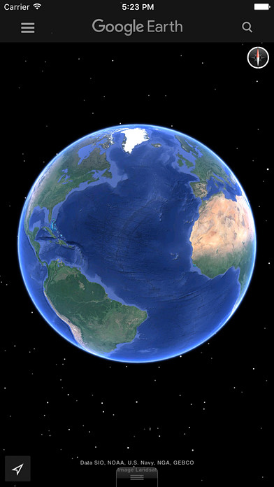 Google Earth for iPhone in 2016