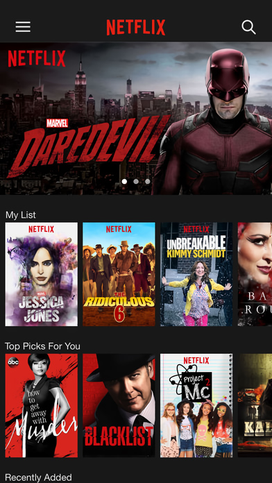Netflix for iPhone in 2016