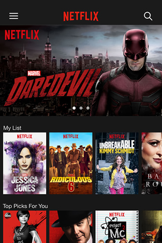 Netflix for iPhone in 2016