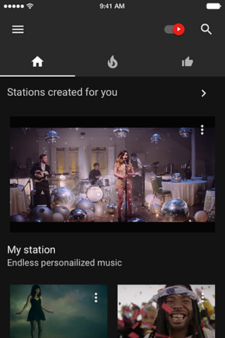 YouTube Music for iPhone in 2016