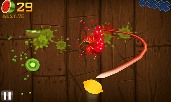 Fruit Ninja for Windows Phone in 2011