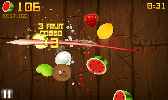 Fruit Ninja for Windows Phone in 2011