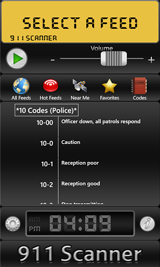 911 Scanner for Windows Phone in 2012 – Select a feed