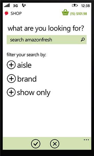 AmazonFresh for Windows Phone in 2012 – What are you looking for?
