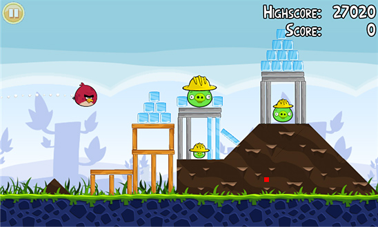 Angry Birds for Windows Phone in 2012