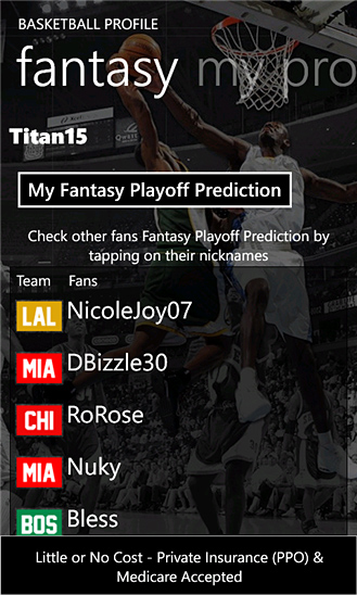 Basketball Pro '13 for Windows Phone in 2012 – Fantasy