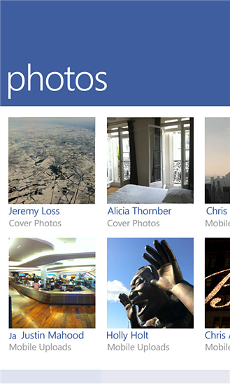 Facebook for Windows Phone in 2012 – Photos