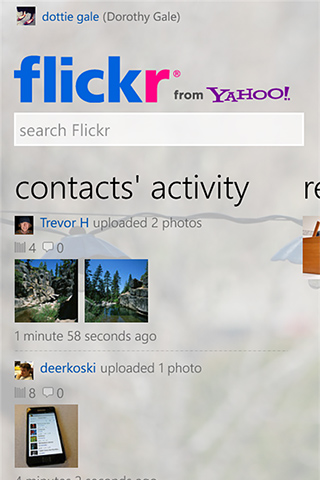 Flickr for Windows Phone in 2012