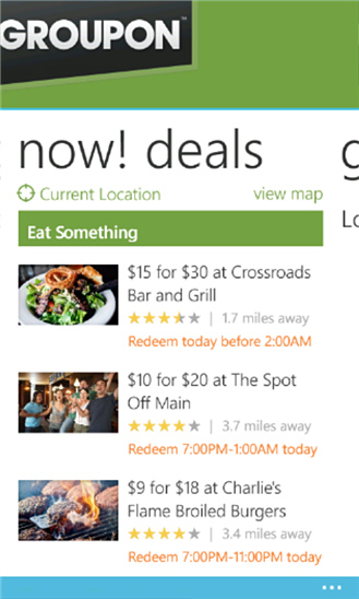 Groupon for Windows Phone in 2012 – Now! Deals