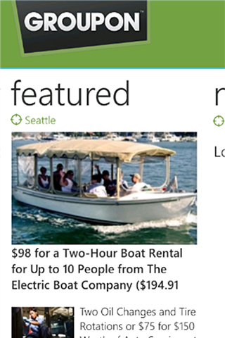 Groupon for Windows Phone in 2012