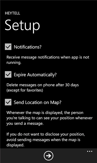HeyTell for Windows Phone in 2012 – Setup
