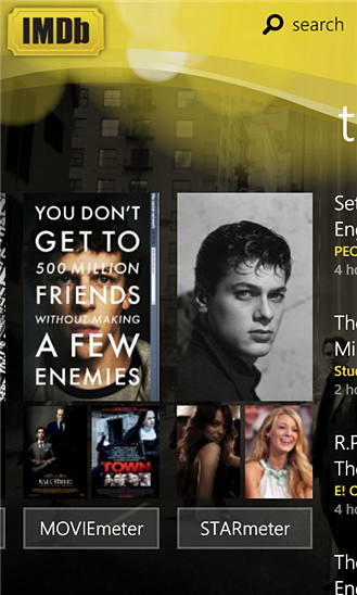 IMDb for Windows Phone in 2012