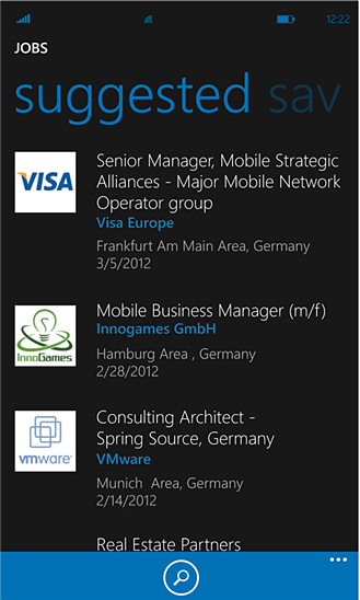 LinkedIn for Windows Phone in 2012 – Suggested