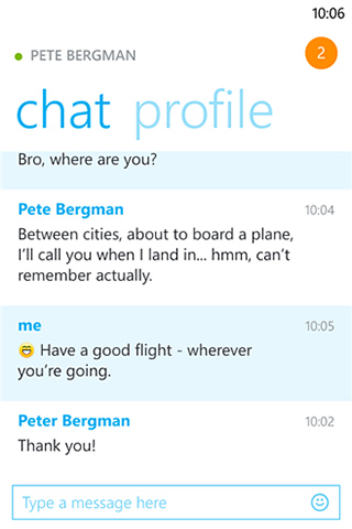 Skype for Windows Phone in 2012