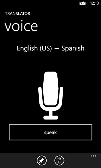 Translator for Windows Phone in 2012 – Voice
