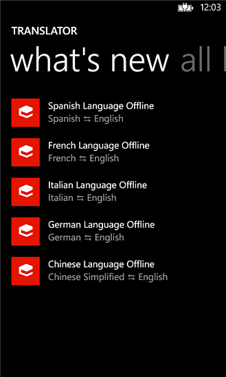Translator for Windows Phone in 2012 – What's new