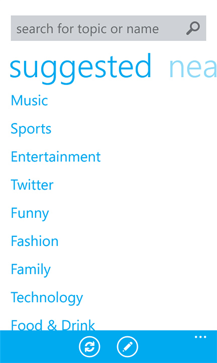 Twitter for Windows Phone in 2012 –Suggested