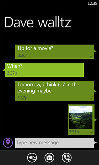 Viber Messenger for Windows Phone in 2012 – Chat