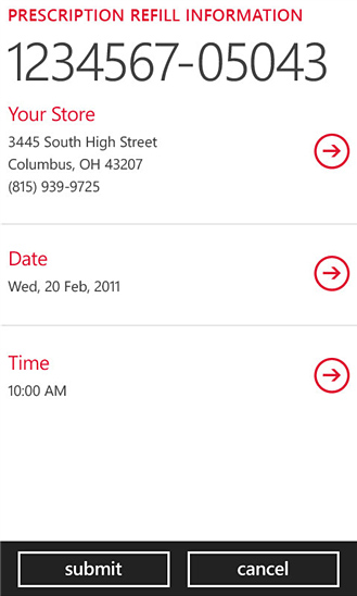 Walgreens for Windows Phone in 2012