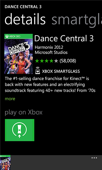 Xbox SmartGlass for Windows Phone in 2012 – Details
