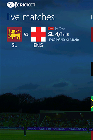 Yahoo! Cricket for Windows Phone in 2012