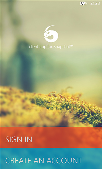 6snap for Windows Phone in 2013 – Sign In