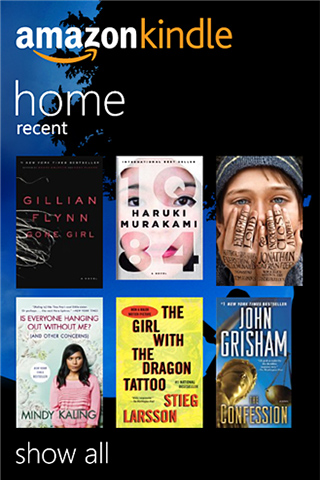 Amazon Kindle for Windows Phone in 2013