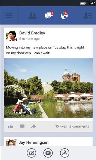 Facebook for Windows Phone in 2013