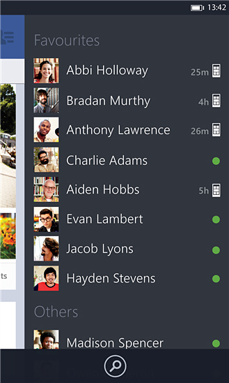 Facebook for Windows Phone in 2013 – Favourites