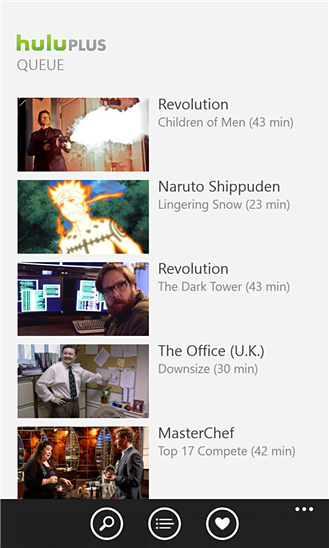 Hulu Plus for Windows Phone in 2013