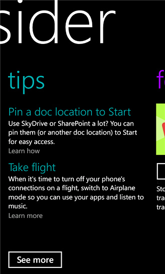 Insider for Windows Phone in 2013 – Tips