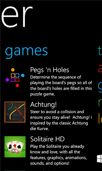 Insider for Windows Phone in 2013 – Games