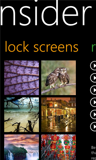 Insider for Windows Phone in 2013 – Lock screens